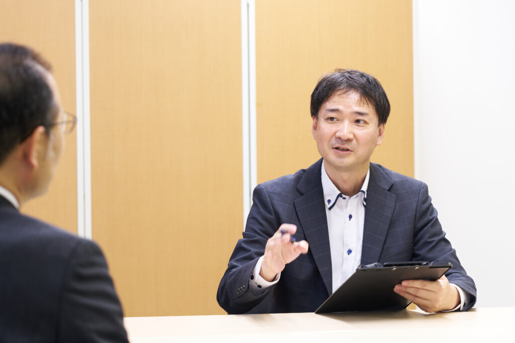 経営者とのコンサルティング中